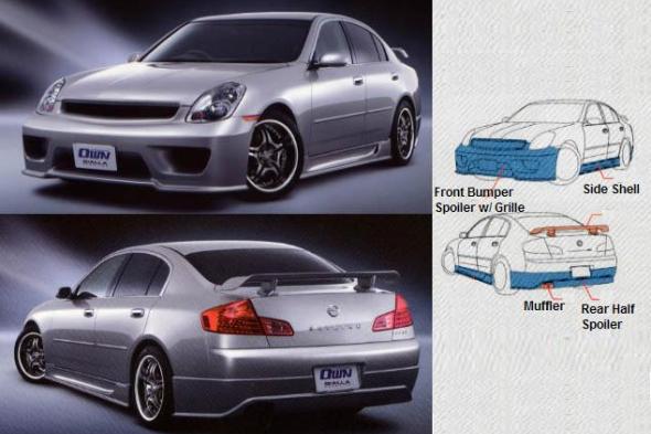 GIALLA CORSA/ REAR UNDER SPOILER | JDM Japanparts.com | V35